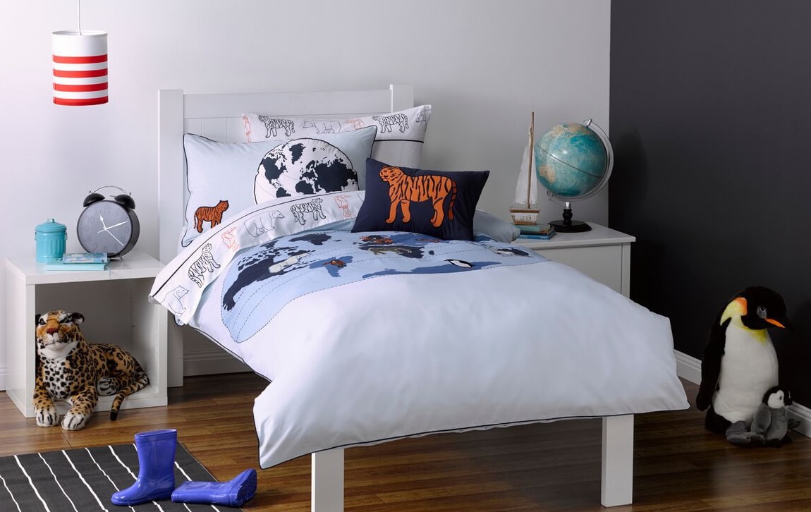 Kids single outlet bedding