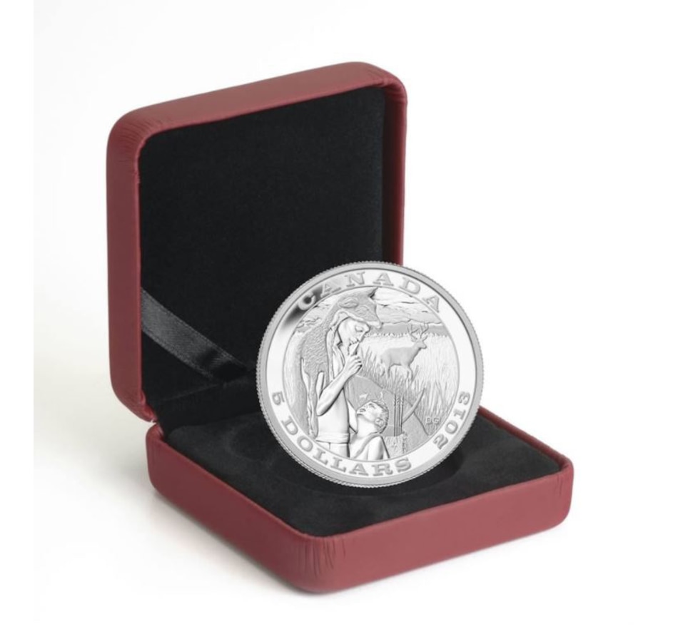 Image 630712_ALTMORE2.jpg, Product 630-712 / Price $89.95, 2013 $5 Fine Silver Coin Tradition of Hunting: Deer from Royal Canadian Mint (RCM) on TSC.ca's Coins department