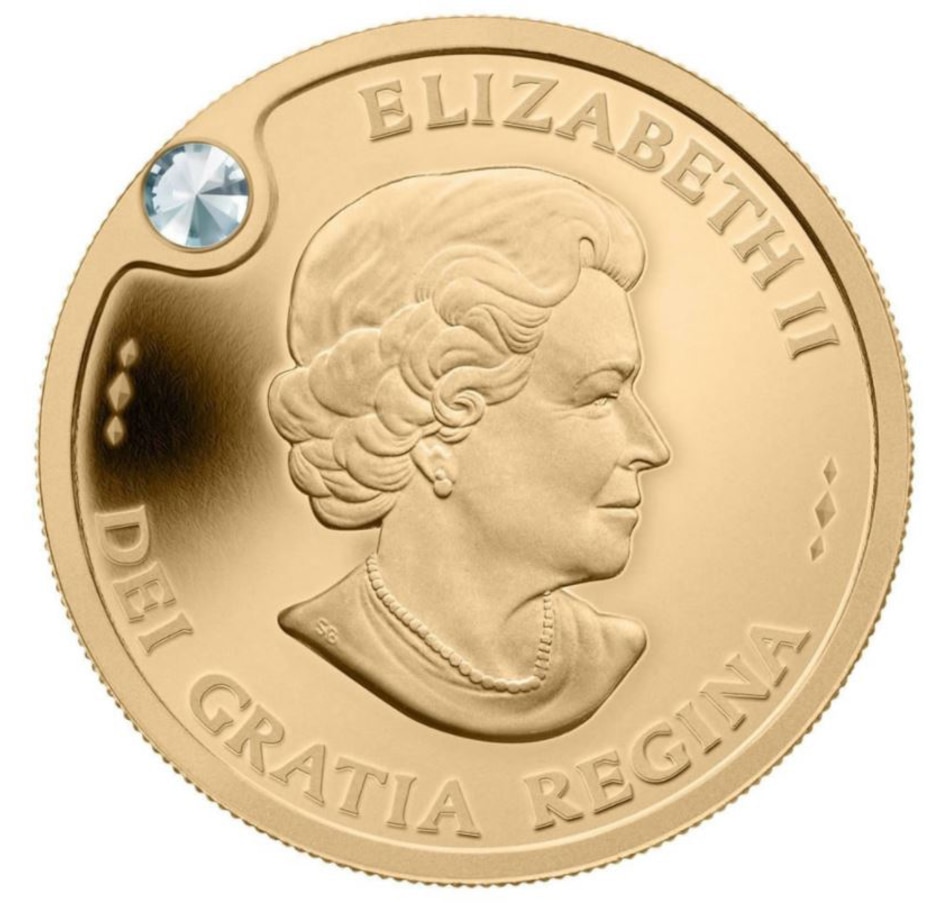 Image 630713_ALTMORE1.jpg, Product 630-713 / Price $3,495.00, 2012 Pure Gold Coin with Diamond - The Queen's Diamond Jubilee from Royal Canadian Mint (RCM) on TSC.ca's Coins department