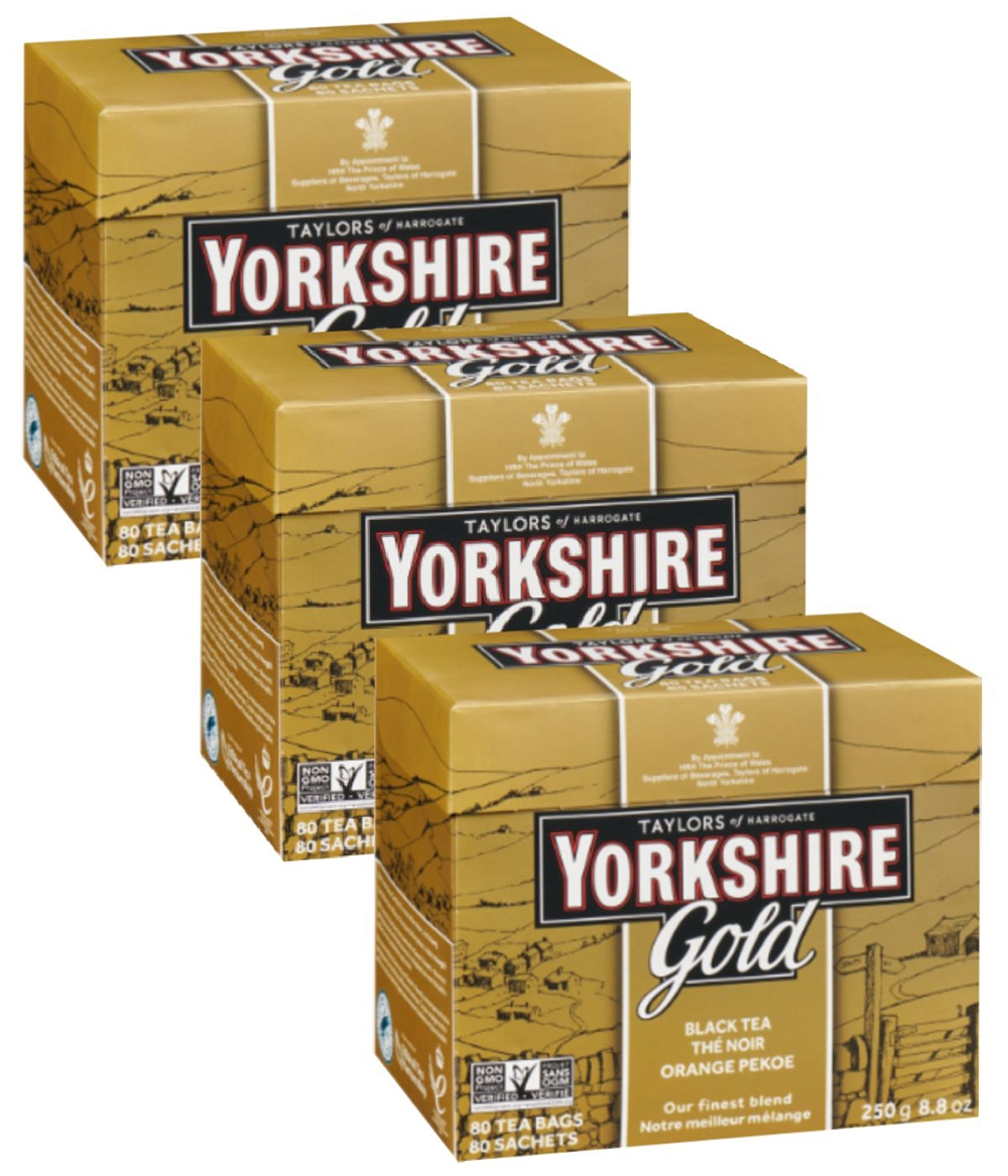 Taylors of Harrogate Yorkshire Gold Tea 80 Bag 250 g (3-Pack) - TSC.ca