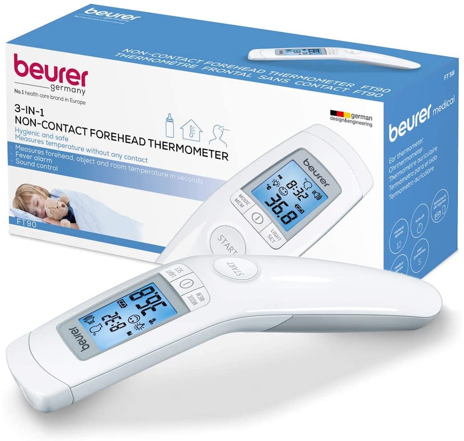 Image 631065.jpg, Product 631-065 / Price $39.99, Beurer 3-In-1 Non-Contact Forehead Thermometer from beurer on TSC.ca's Health & Fitness department