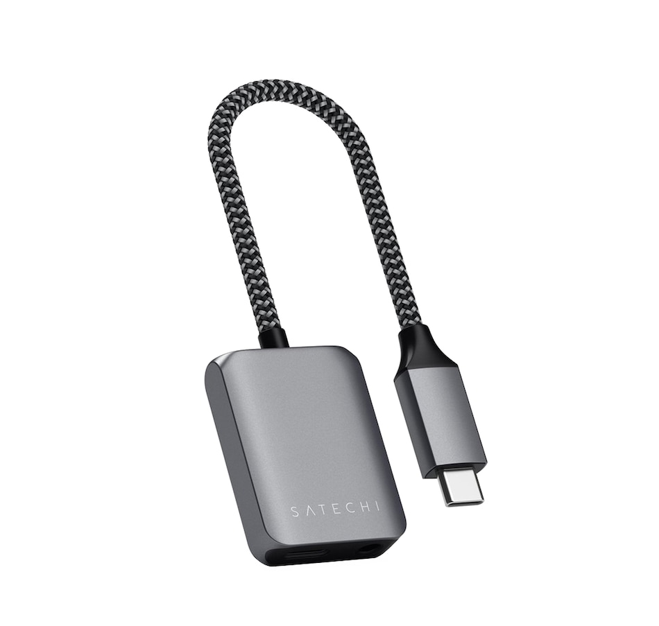 Image 631250.jpg, Product 631-250 / Price $39.99, Satechi USB-C to 3.5 mm Audio and PD Adapter from Satechi on TSC.ca's Electronics department