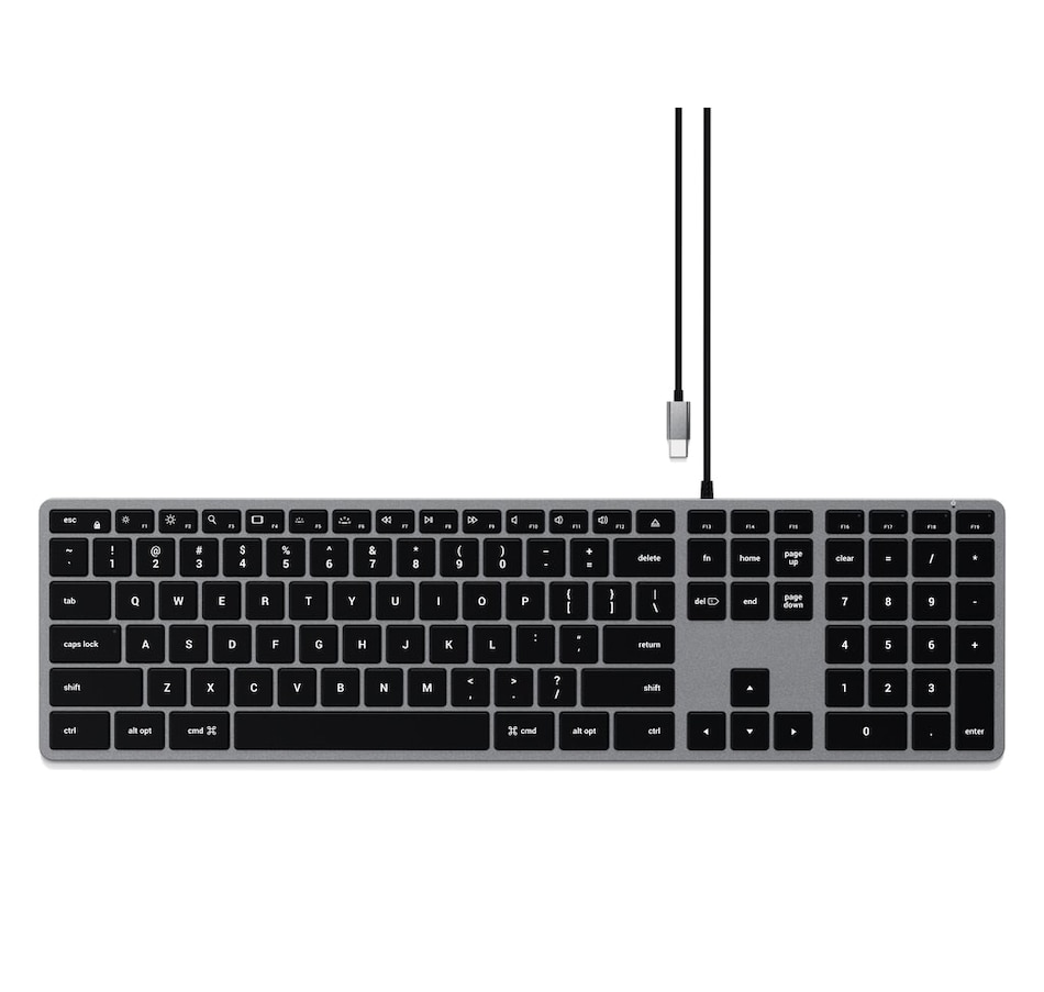 Image 631256.jpg, Product 631-256 / Price $89.99, Satechi Slim W3 USB-C Wired Keyboard from Satechi on TSC.ca's Electronics department