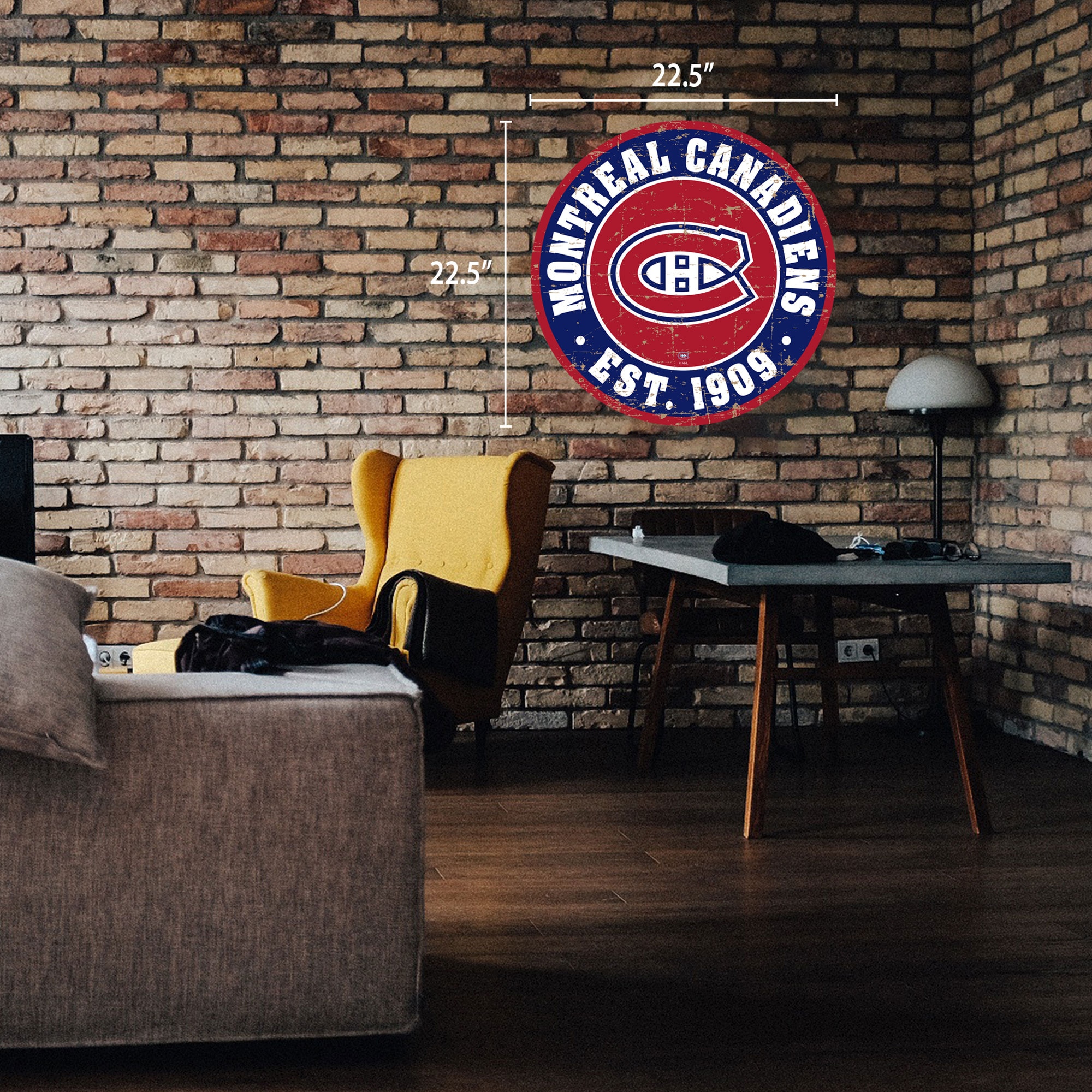Montreal Canadiens 24x16 Established Faux Wood Sign