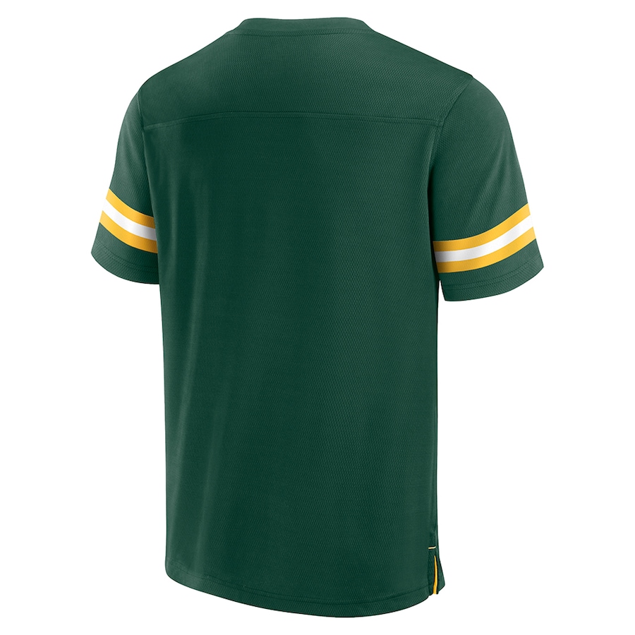 Image 631383_ALTMORE2.jpg, Product 631-383 / Price $79.99, Men's Green Bay Packers NFL Hashmark V-Neck Crewneck Short-Sleeve Jersey on TSC.ca's Sports department
