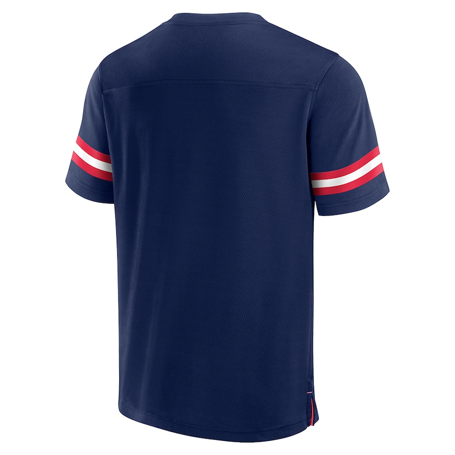 Image 631384_ALTMORE2.jpg, Product 631-384 / Price $79.99, Men's New England Patriots NFL Hashmark V-Neck Short-Sleeve Jersey on TSC.ca's Sports department