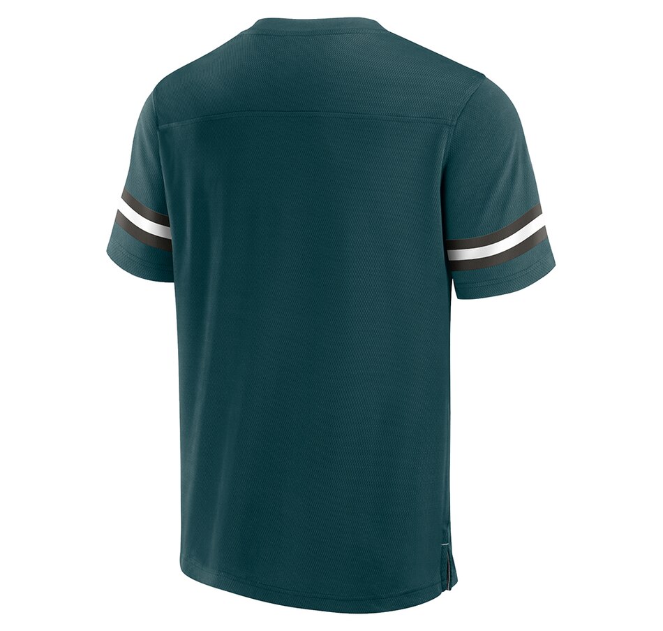 Image 631390_ALTMORE2.jpg, Product 631-390 / Price $79.99, Men's Philadelphia Eagles NFL Hashmark V-Neck Short-Sleeve Jersey on TSC.ca's Sports department