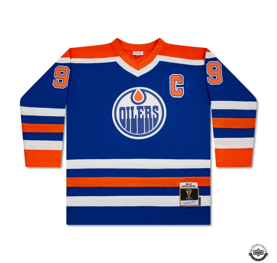 Image 631402_ALTMORE1.jpg, Product 631-402 / Price $3,499.99, Upper Deck Authenticated Autographed Wayne Gretzky Edmonton Oilers Mitchell and Ness 1986/87 Throwback Jersey from Upper Deck on TSC.ca's Health & Fitness department