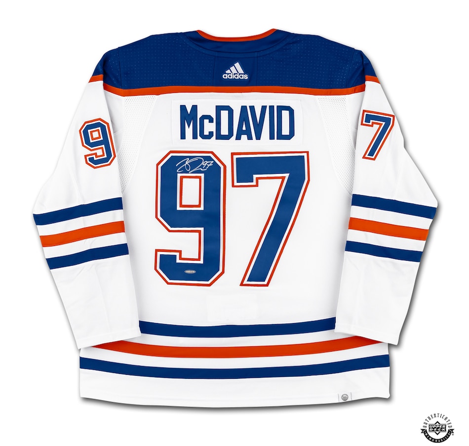 Image 631405.jpg, Product 631-405 / Price $2,099.99, Upper Deck Authenticated Autographed Connor McDavid Edmonton Oilers White Adidas Jersey from Upper Deck on TSC.ca's Health & Fitness department