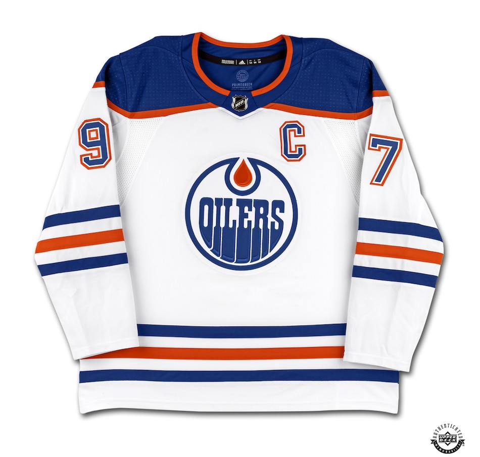 Image 631405_ALTMORE1.jpg, Product 631-405 / Price $2,099.99, Upper Deck Authenticated Autographed Connor McDavid Edmonton Oilers White Adidas Jersey from Upper Deck on TSC.ca's Health & Fitness department