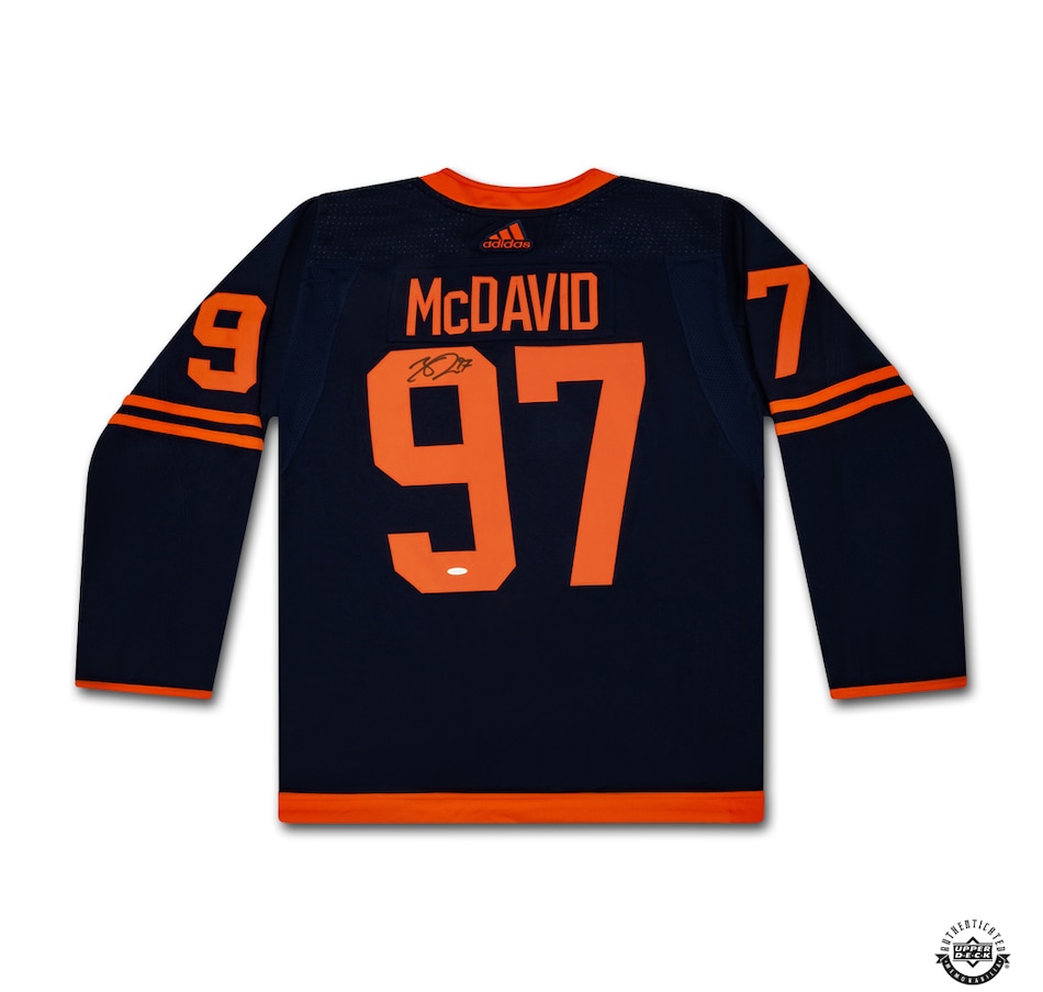 Image 631406.jpg, Product 631-406 / Price $2,099.99, Upper Deck Authenticated Autographed Connor McDavid Edmonton Oilers Navy Prime Green Jersey from Upper Deck on TSC.ca's Health & Fitness department