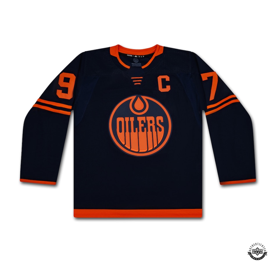 Image 631406_ALTMORE1.jpg, Product 631-406 / Price $2,099.99, Upper Deck Authenticated Autographed Connor McDavid Edmonton Oilers Navy Prime Green Jersey from Upper Deck on TSC.ca's Health & Fitness department