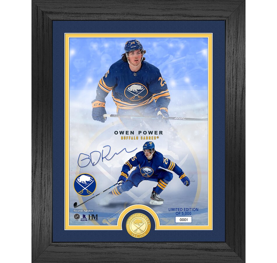 Image 631457.jpg, Product 631-457 / Price $114.99, NHL Legends Bronze Coin Photo Mint- Owen Power from Highland Mint on TSC.ca's Sports department