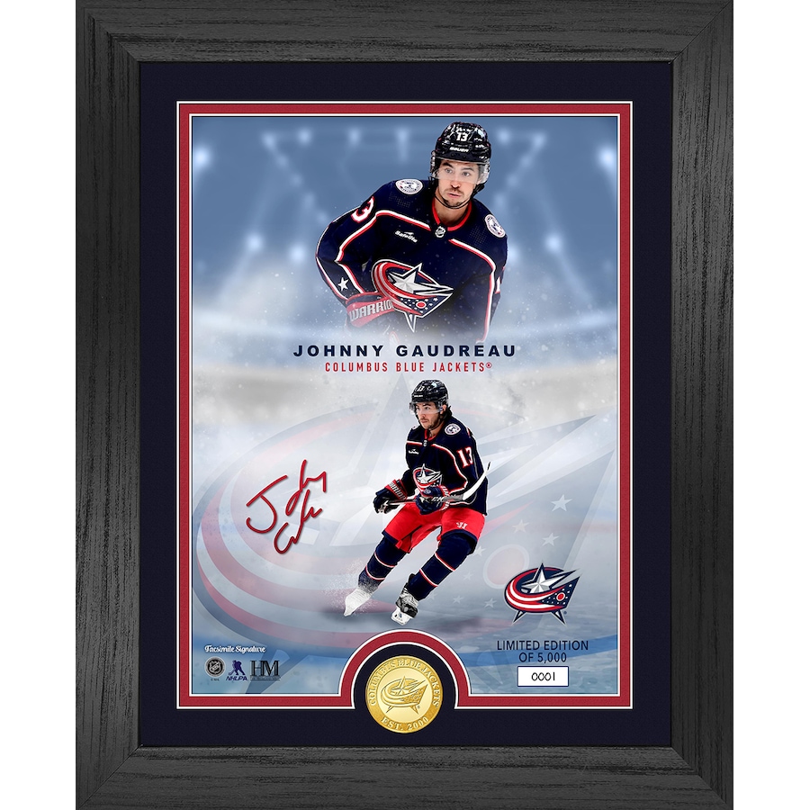 Image 631463.jpg, Product 631-463 / Price $114.99, NHL Legends Bronze Coin Photo Mint- Johnny Gaudreau from Highland Mint on TSC.ca's Sports department