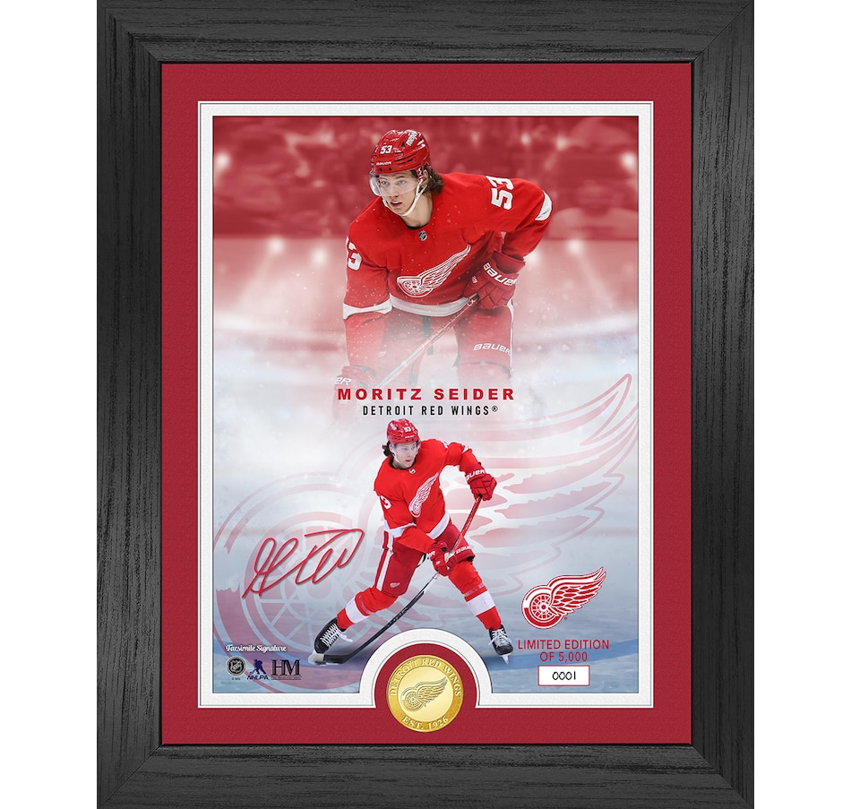 Image 631467.jpg, Product 631-467 / Price $114.99, NHL Legends Bronze Coin Photo Mint- Moritz Seider from Highland Mint on TSC.ca's Sports department