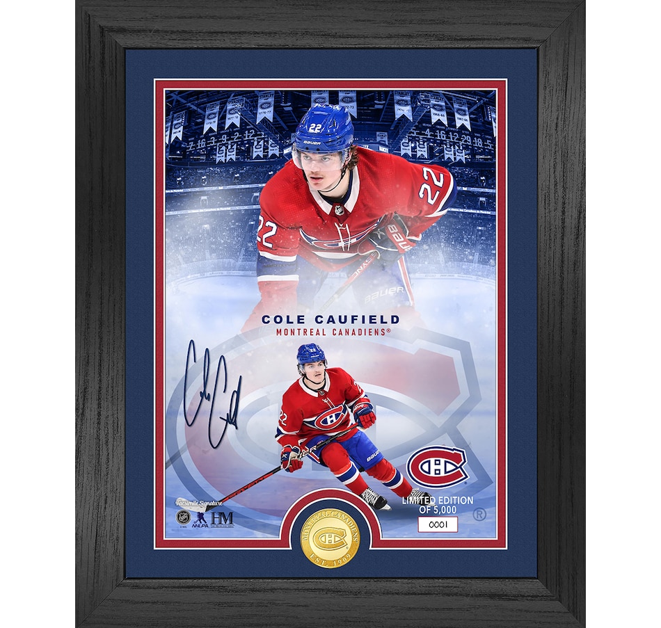 Image 631475.jpg, Product 631-475 / Price $114.99, NHL Legends Bronze Coin Photo Mint- Cole Caufield from Highland Mint on TSC.ca's Sports department