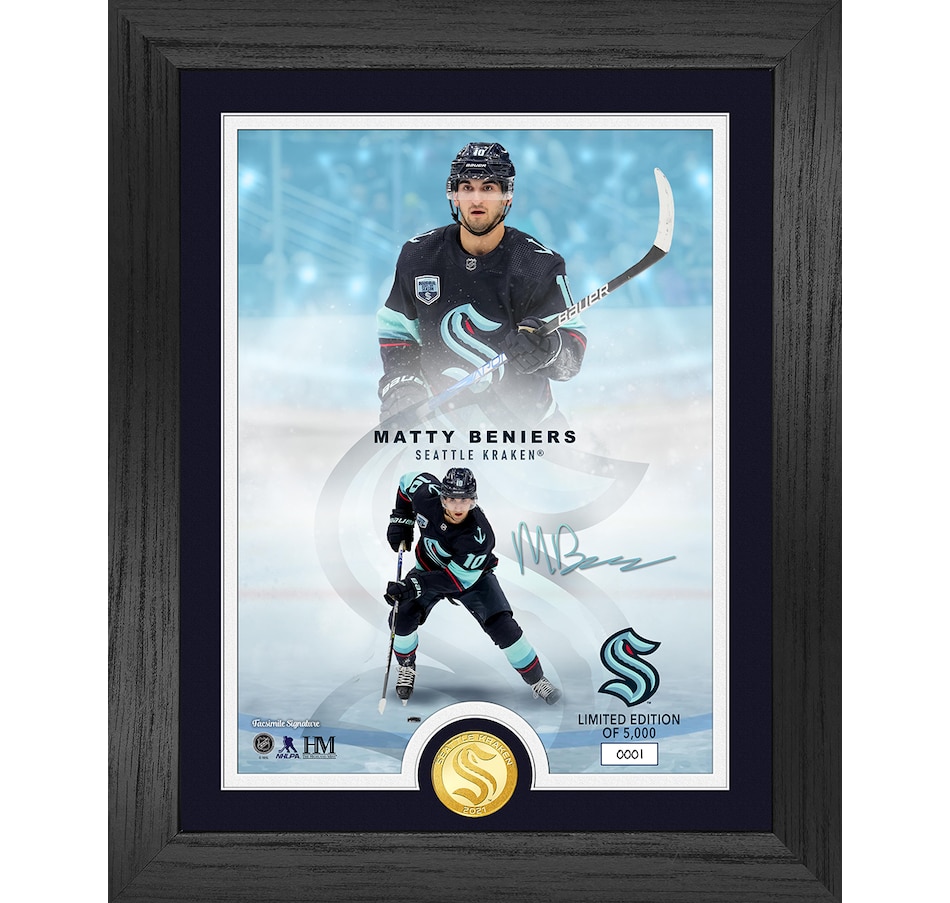 Image 631483.jpg, Product 631-483 / Price $114.99, NHL Legends Silver Coin Photo Mint- Matty Beniers from Highland Mint on TSC.ca's Sports department