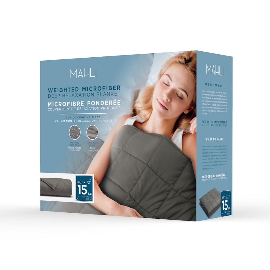 Image 631507_ALTMORE3.jpg, Product 631-507 / Price $99.99, Mahli Deep Relaxation Microfiber Weighted Blanket from Wellness Gadgets on TSC.ca's Health & Fitness department