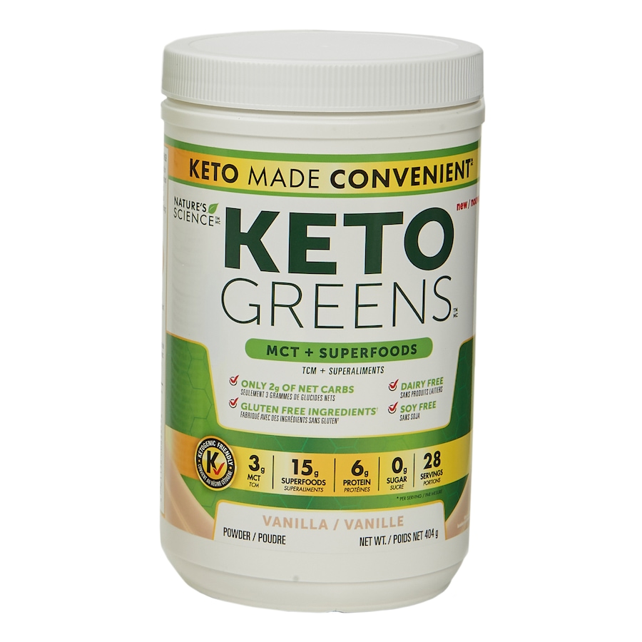 Image 631587.jpg, Product 631-587 / Price $42.00, Keto Made Convenient Nature's Science Keto Greens (404 g) from Keto Made Convenient on TSC.ca's Health & Fitness department
