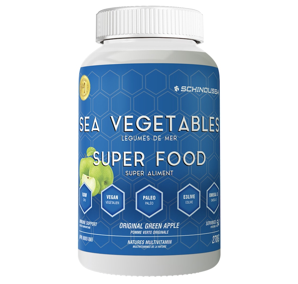 Image 631614.jpg, Product 631-614 / Price $56.99, Schinoussa Sea Vegetables Raw Vegan Superfood Nature's Multivitamin from Schinoussa on TSC.ca's Health & Fitness department