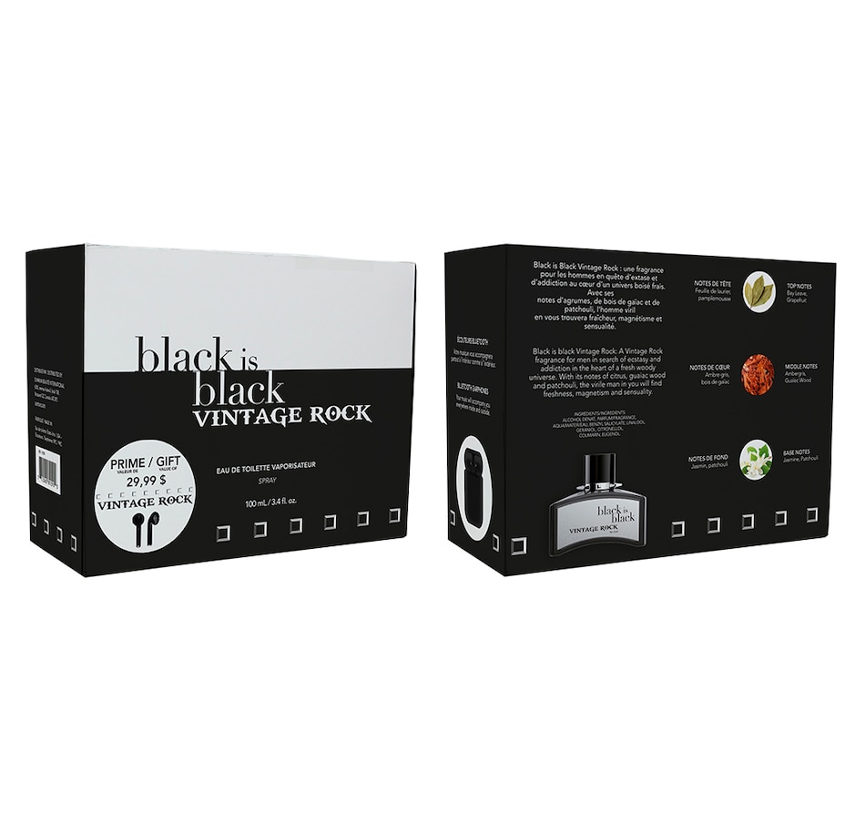Image 631631.jpg, Product 631-631 / Price $39.95, Black Is Black Vintage Rock For Him from Designer Fragrances on TSC.ca's Beauty department