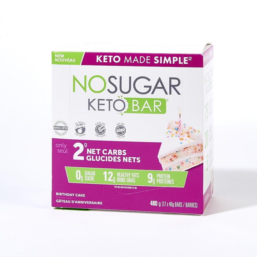 Image 631656_BDCK.jpg, Product 631-656 / Price $38.00, No Sugar Company Keto Bar 12-Count from Vegan Pure  on TSC.ca's Health & Fitness department
