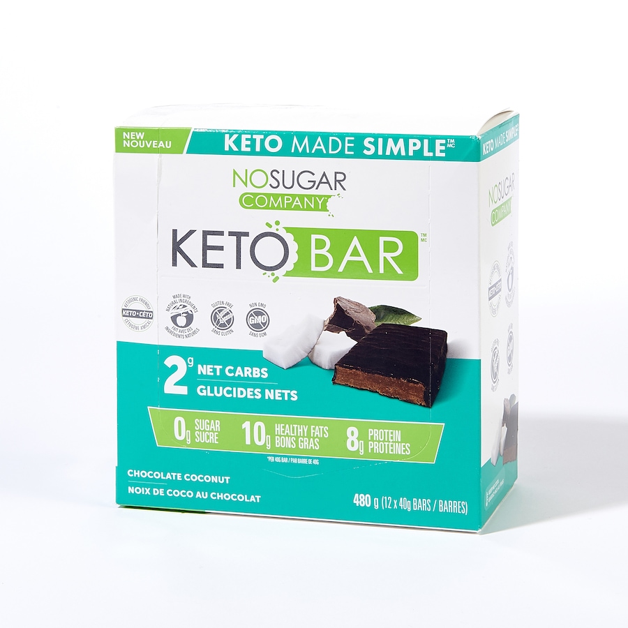 Image 631656_CCNCH.jpg, Product 631-656 / Price $38.00, No Sugar Company Keto Bar 12-Count from Vegan Pure  on TSC.ca's Health & Fitness department