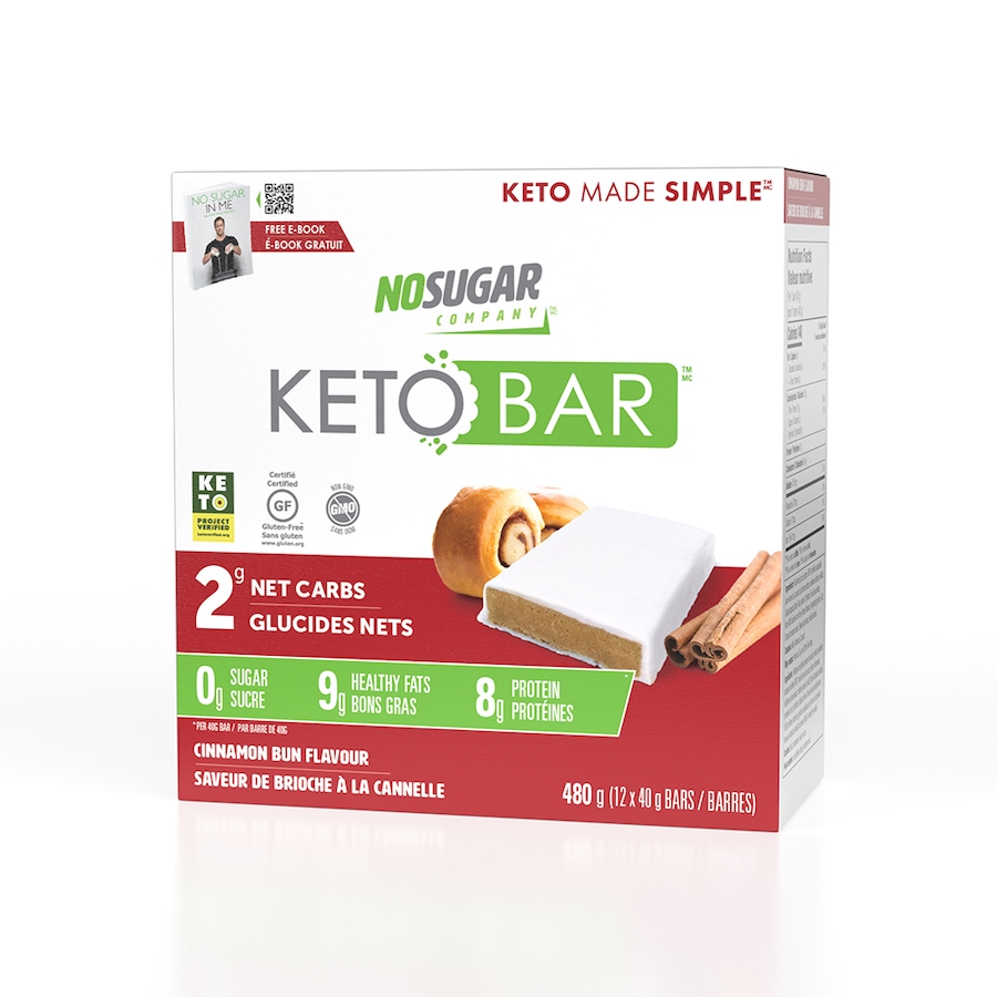 Image 631656_CINBN.jpg, Product 631-656 / Price $38.00, No Sugar Company Keto Bar 12-Count from Vegan Pure  on TSC.ca's Health & Fitness department