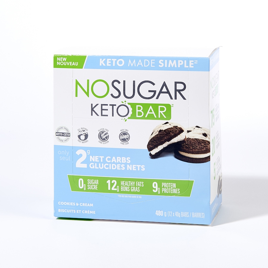 Image 631656_CKCR.jpg, Product 631-656 / Price $38.00, No Sugar Company Keto Bar 12-Count from Vegan Pure  on TSC.ca's Health & Fitness department