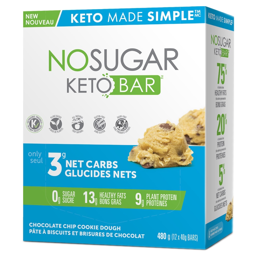 Image 631656_COODH.jpg, Product 631-656 / Price $38.00, No Sugar Company Keto Bar 12-Count from Vegan Pure  on TSC.ca's Health & Fitness department