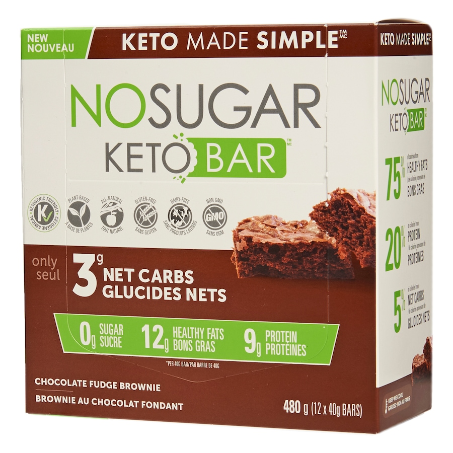 Image 631656_FBN.jpg, Product 631-656 / Price $38.00, No Sugar Company Keto Bar 12-Count from Vegan Pure  on TSC.ca's Health & Fitness department