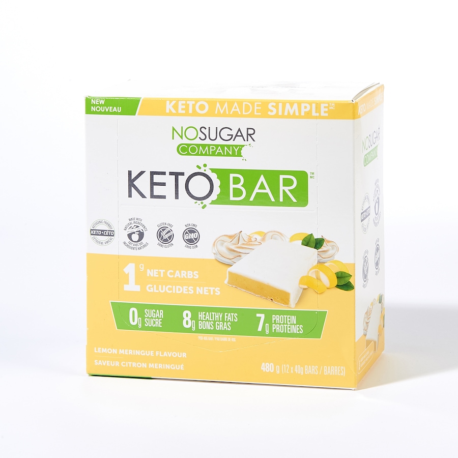Image 631656_LEMGE.jpg, Product 631-656 / Price $38.00, No Sugar Company Keto Bar 12-Count from Vegan Pure  on TSC.ca's Health & Fitness department