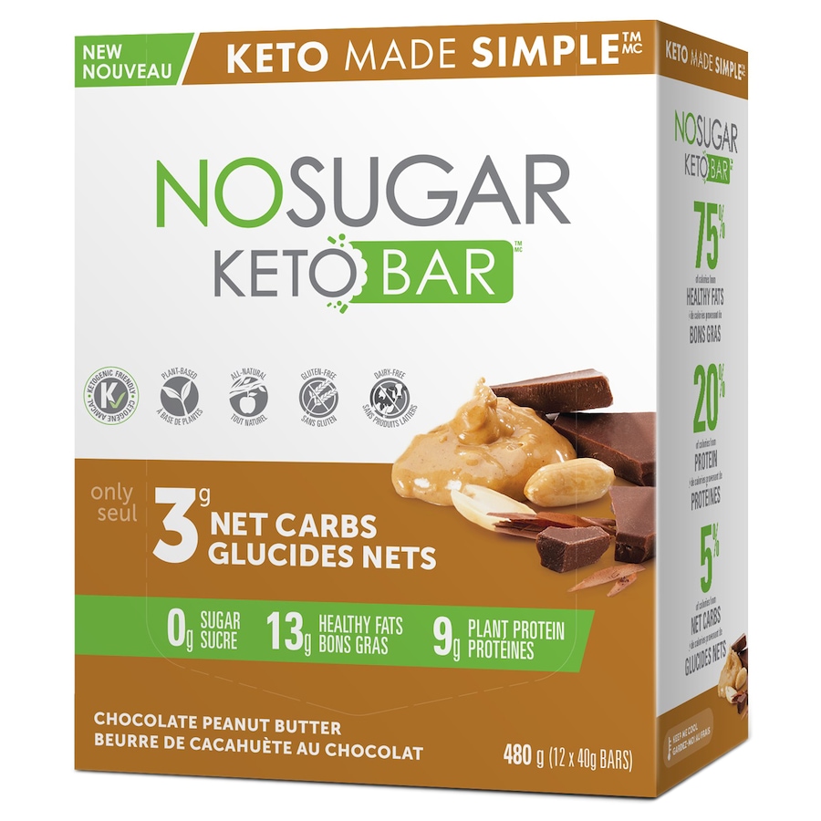 Image 631656_PEBU.jpg, Product 631-656 / Price $38.00, No Sugar Company Keto Bar 12-Count from Vegan Pure  on TSC.ca's Health & Fitness department