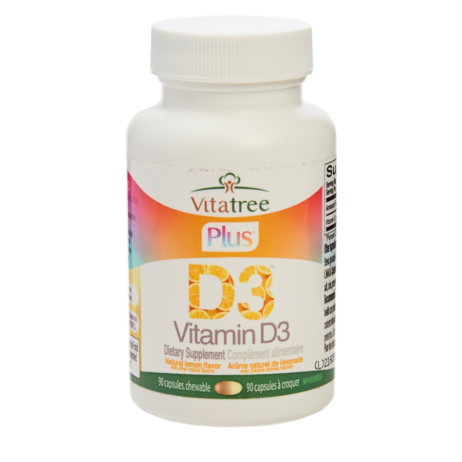 Image 631662_ALTMORE3.jpg, Product 631-662 / Price $37.99 - $112.99, VitaTree Plus Vitamin D3 Chewables - 2 Bottles from VitaTree Nutritionals on TSC.ca's Health & Fitness department