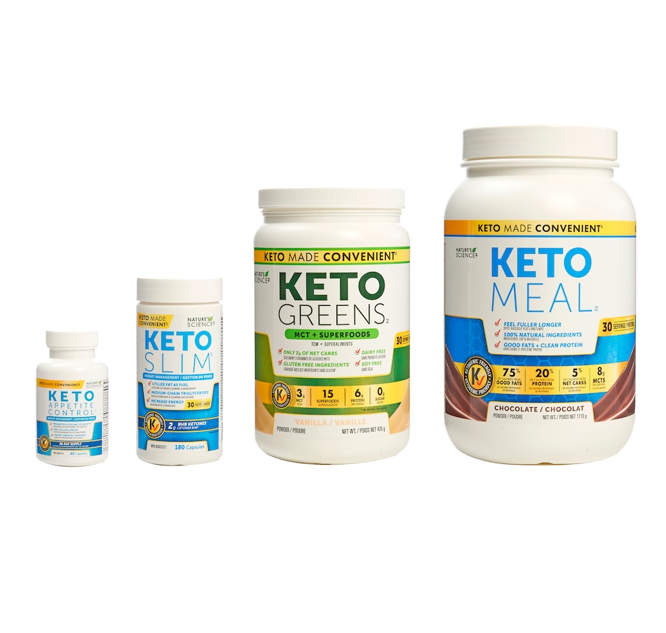 Image 631802_CHO.jpg, Product 631-802 / Price $189.99, Keto Made Convenient Nature's Science 30-Day Bundle with Appetite Control from Keto Made Convenient on TSC.ca's Health & Fitness department