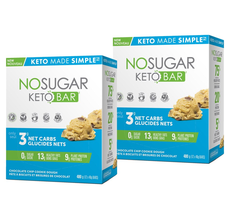 Keto Made Simple No Sugar Keto Bar 12-Count Duo - TSC.ca