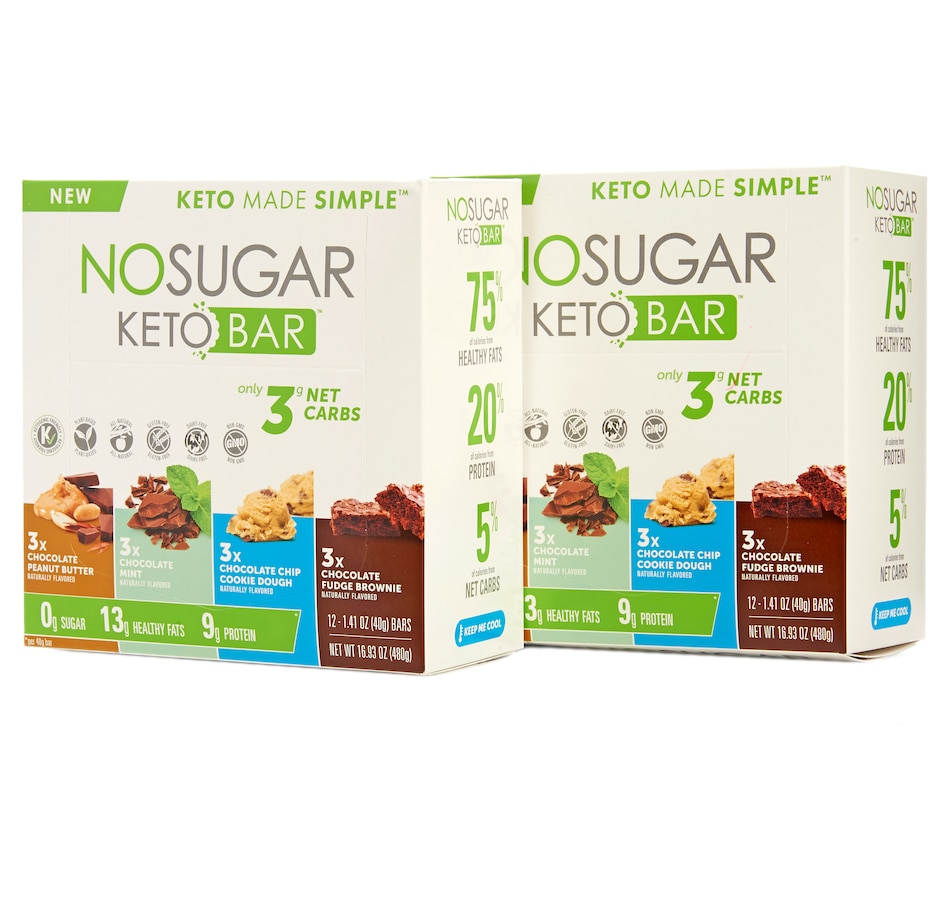 tsc.ca Keto Made Simple No Sugar Keto Bar Variety 12Pack Duo tsc.ca Keto Made Simple No Sugar Keto Bar Variety 12Pack Duo