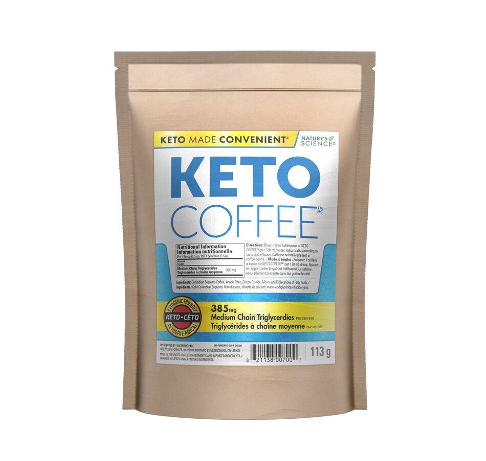 Image 631996.jpg, Product 631-996 / Price $32.00, Keto Made Convenient Nature's Science Keto Coffee from Keto Made Convenient on TSC.ca's Health & Fitness department