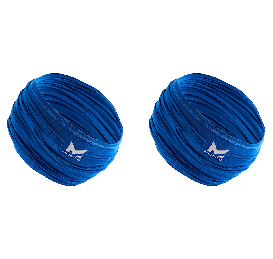 Image 632191_BLU.jpg, Product 632-191 / Price $47.99, Mission Cooling Neck Gaiter & Face Cover 2-Pack from Mission on TSC.ca's Health & Fitness department