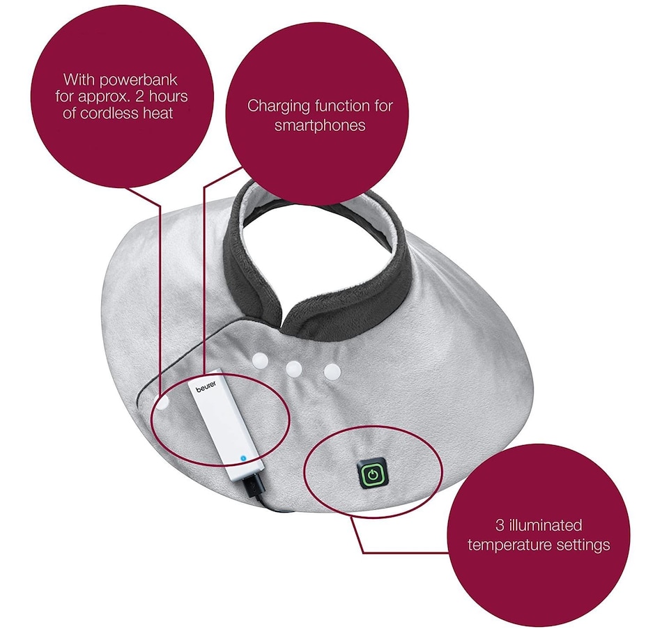 Image 632205_ALTMORE3.jpg, Product 632-205 / Price $99.99, Beurer Neck and Shoulder Heating Wrap from beurer on TSC.ca's Health & Fitness department