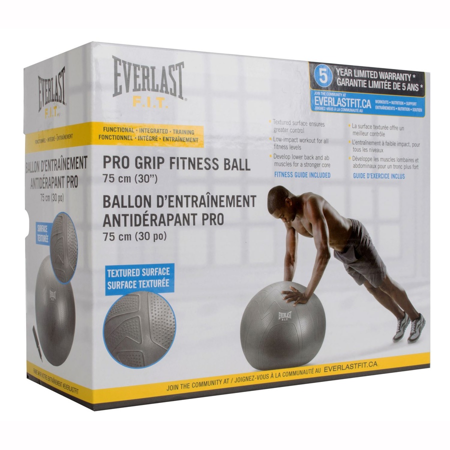 Image 632236_ALTMORE3.jpg, Product 632-236 / Price $32.99, Everlast F.I.T. 75cm/30" Pro Grip Burst Resistance Textured Surface Fitness Ball from Everlast on TSC.ca's Health & Fitness department