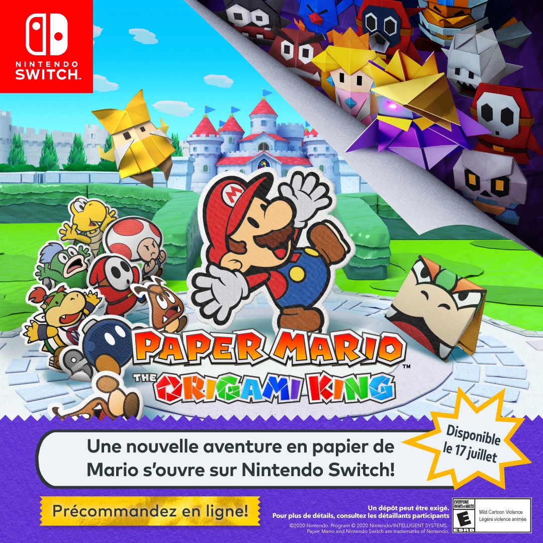 paper mario origami king nintendo switch pre order