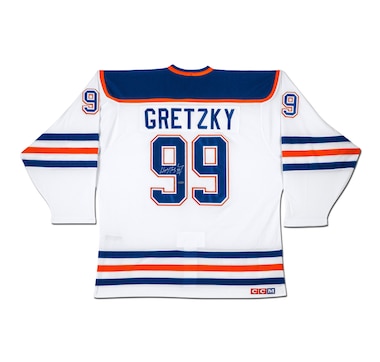 Wayne Gretzky Edmonton Oilers Upper Deck Autographed Blue