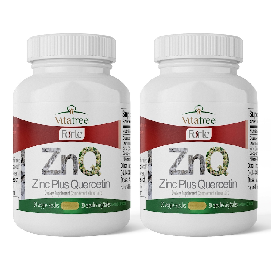 Image 632608.jpg, Product 632-608 / Price $42.99 - $81.99, VitaTree Forte Zinc Plus Quercetin 60-Day from VitaTree Nutritionals on TSC.ca's Health & Fitness department