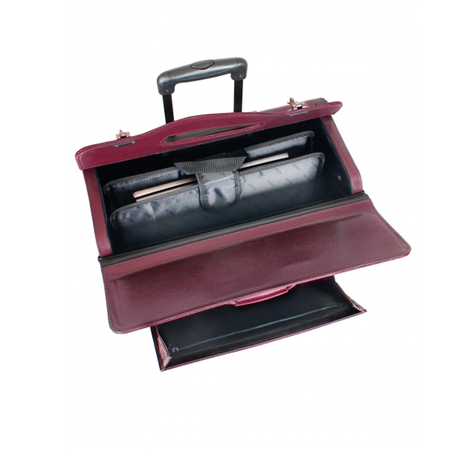 Image 632647_ALTMORE3.jpg, Product 632-647 / Price $319.99, Mancini Business Collection Wheeled Catalog Case (Genuine Leather) from Mancini Fine Leather on TSC.ca's Home & Garden department