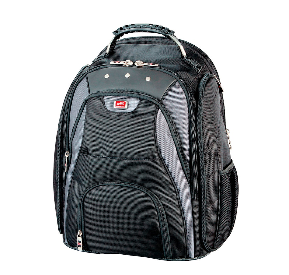Clothing & Shoes Handbags Backpacks Mancini Biztech Collection 17" Laptop/Tablet Backpack