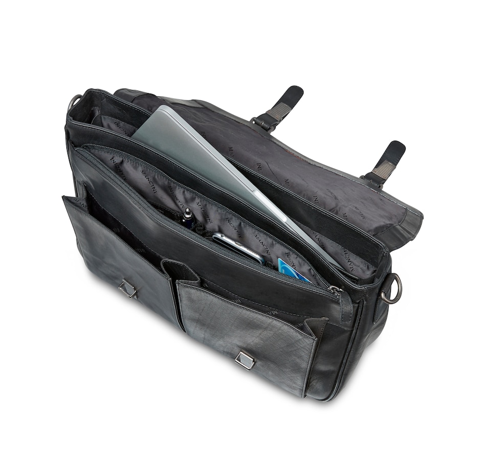 Image 632652_ALTMORE3.jpg, Product 632-652 / Price $237.99, Mancini Buffalo Collection 15" Laptop/Tablet Single Compartment Briefcase with RFID Secure Pocket from Mancini Fine Leather on TSC.ca's Home & Garden department