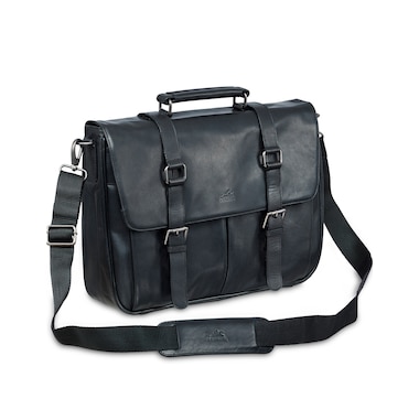 Mancini Buffalo Collection 15" Laptop/Tablet Single Compartment Briefcase with RFID Secure Pocket