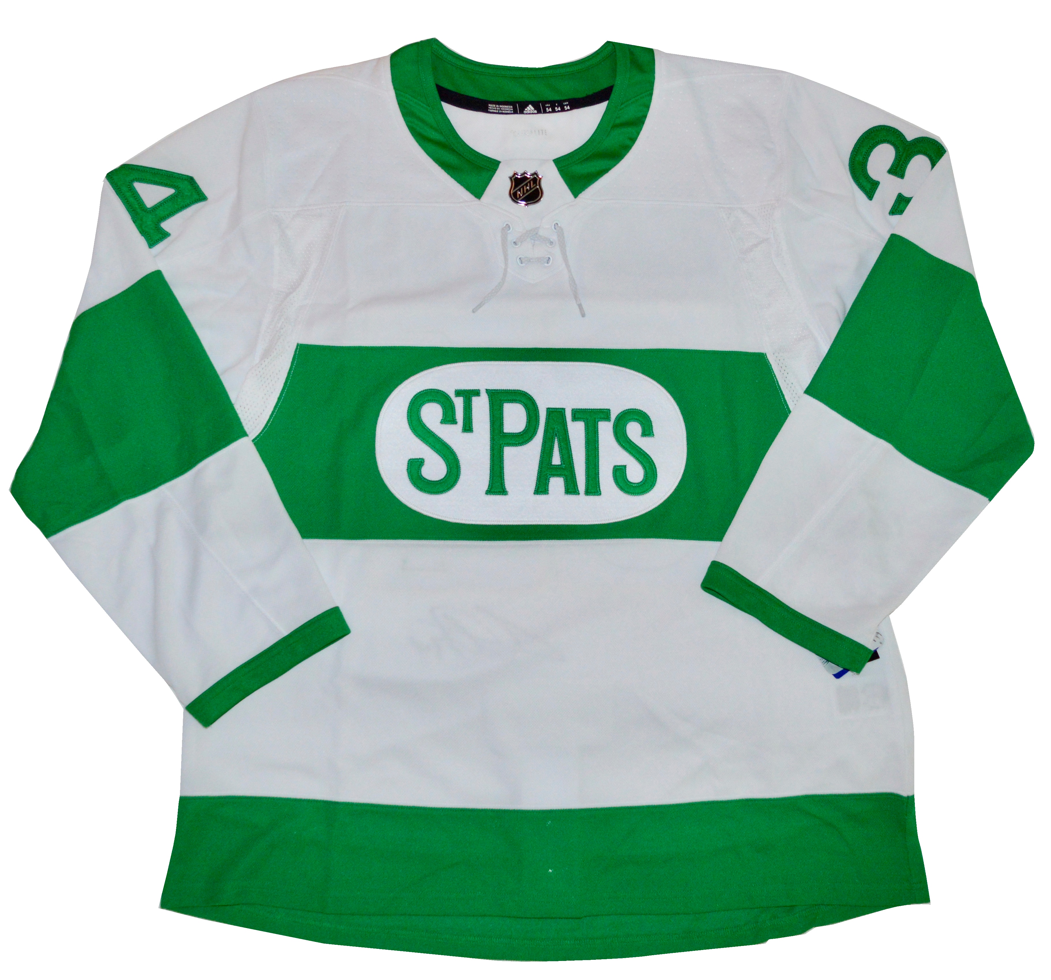 Maple leafs st patrick's best sale day jersey