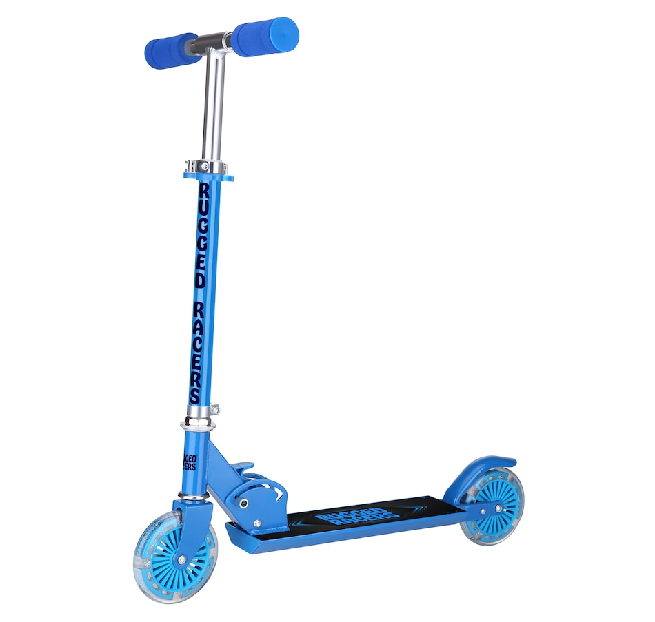 Image 632777_BLU.jpg, Product 632-777 / Price $37.99, Rugged Racer Two-Wheel Foldable Kids Scooter  on TSC.ca's Toys & Hobbies department